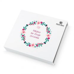 Czekoladki z okazji ślubu Chocolate Box White Medium z Twoimi życzeniami - MountBlanc - 2
