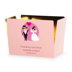 Podziękowania dla gości Mini Ballotin Pink no.3 z Twoim tekstem - MountBlanc - 2