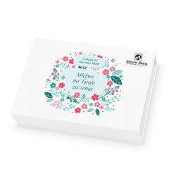 Prezent na rocznicę ślubu Chocolate Box White Mini z Twoimi życzeniami - MountBlanc - 2