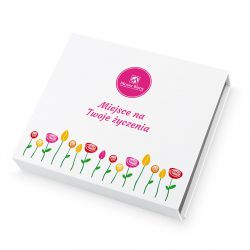 Czekoladowy prezent na urodziny Chocolate Box White Medium z Twoimi życzeniami - MountBlanc - 2