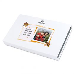 Czekoladki Chocolate Box White z Twoim zdjęciem i życzeniami dla taty - MountBlanc - 2