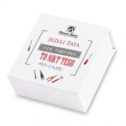 Bombonierka na Dzień Ojca Finesse White no.1 Jeśli tata nie naprawi - MountBlanc - 2