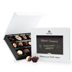 Czekoladki dla nauczycieli Box White Medium z Twoimi życzeniami - MountBlanc - 2