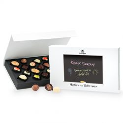 Czekoladki Chocolate Box White z Twoimi życzeniami dla nauczyciela - MountBlanc - 1
