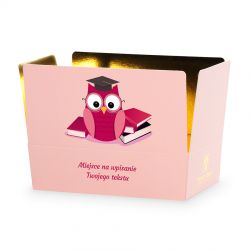 Czekoladki dla wychowawczyni Mini Ballotin Pink no.3 z Twoimi życzeniami - MountBlanc - 2