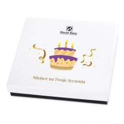 Bombonierka z okazji urodzin Premium White z Twoimi życzeniami - MountBlanc - 2