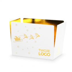 Czekoladki na Mikołaja Mini Ballotin White Santa Claus no.3 z Twoim logo - MountBlanc - 2