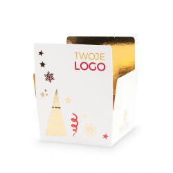Praliny na Święta Mini Ballotin White Red no.2 z Twoim logo - MountBlanc - 1