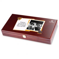 Czekoladki dla nauczyciela Decor Trio Dark ze zdjęciem i Twoimi życzeniami - MountBlanc - 2