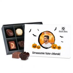 Czekoladki Premium White Mini z Twoim zdjęciem Straaasznie fajny chłopak - MountBlanc - 1