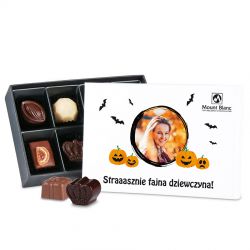 Czekoladowy prezent Premium White Mini z Twoim zdjęciem Straaasznie fajna dziewczyna - MountBlanc - 1