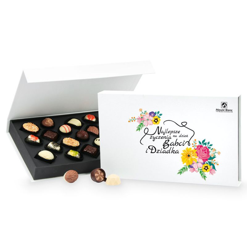 Czekoladki na Dzień Babci i Dziadka Chocolate Box White - MountBlanc - 1