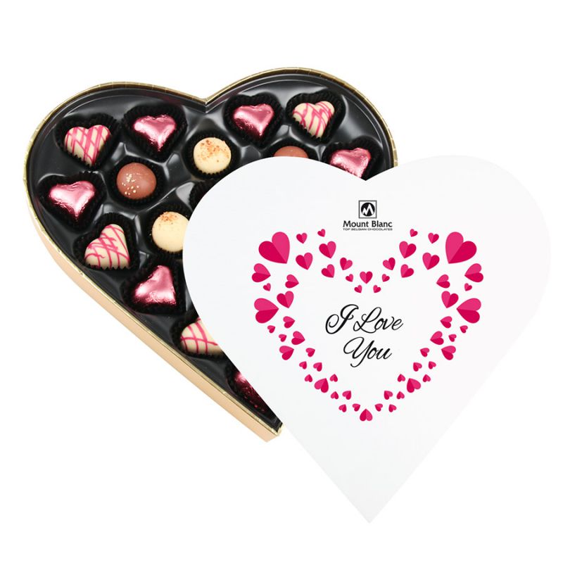 Czekoladki walentynkowe Sweet Heart White Maxi I love you - MountBlanc - 1