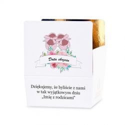 Czekoladki podziękowania dla gości chrzciny Mini Ballotin White no.2 z Twoim tekstem - MountBlanc - 2