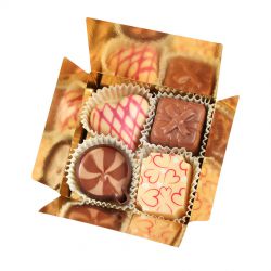 Czekoladki dla gości na chrzciny Mini Ballotin Pink no.2 z Twoim tekstem - MountBlanc - 3