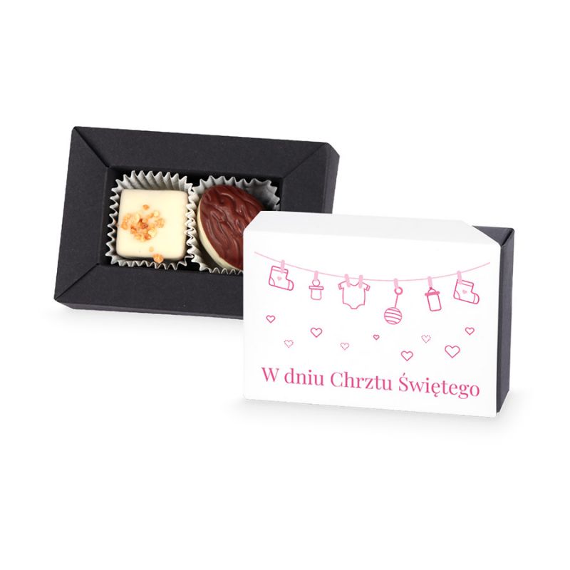 Czekoladki na chrzest dla dziewczynki Delights Mini no.1 - MountBlanc - 1