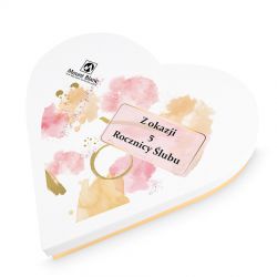 Czekoladki serduszka Sweet Heart White Mini na rocznicę ślubu - MountBlanc - 2