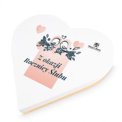 Czekoladki na prezent z okazji rocznicy ślubu Sweet Heart White Mini - MountBlanc - 2