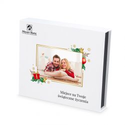 Czekoladki na Święta Chocolate Box Medium White z Twoim zdjęciem i życzeniami - MountBlanc - 2