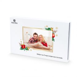 Czekoladki na Boże Narodzenie Chocolate Box White z Twoim zdjęciem i życzeniami - MountBlanc - 2