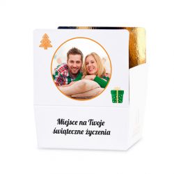 Czekoladki świąteczne Mini Ballotin White no.2 z Twoim zdjęciem i życzeniami - MountBlanc - 2