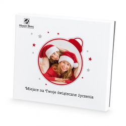 Bombonierka na Boże Narodzenie Premium White z Twoim zdjęciem i życzeniami - MountBlanc - 3