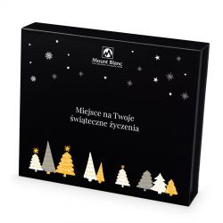 Czekoladki pod Choinkę Chocolate Box Medium Black z Twoimi życzeniami - MountBlanc - 2