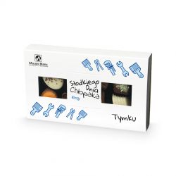 Czekoladowy prezent Elegance White no.3 z imieniem Twojego chłopaka - MountBlanc - 2