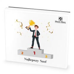 Czekoladowy upominek Premium White Najlepszy Szef - MountBlanc - 2