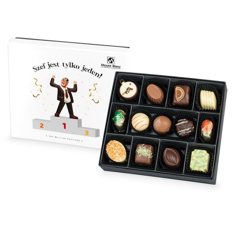 Bombonierka Premium White Szef jest tylko jeden - MountBlanc - 1
