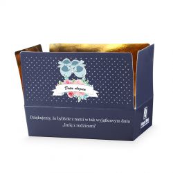 Podziękowania dla gości Mini Ballotin Blue no.3 z Twoim tekstem - MountBlanc - 2