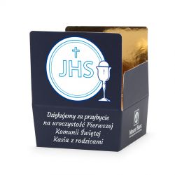 Czekoladki dla gości komunijnych Mini Ballotin Blue no.2 - MountBlanc - 2