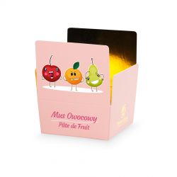 Mini Ballotin Pink no.2 z pâte de fruit, upominek dla dzieci - MountBlanc - 2