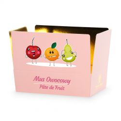 Mini Ballotin Pink no.3 z musem owocowym, słodkości dla dzieci - MountBlanc - 2