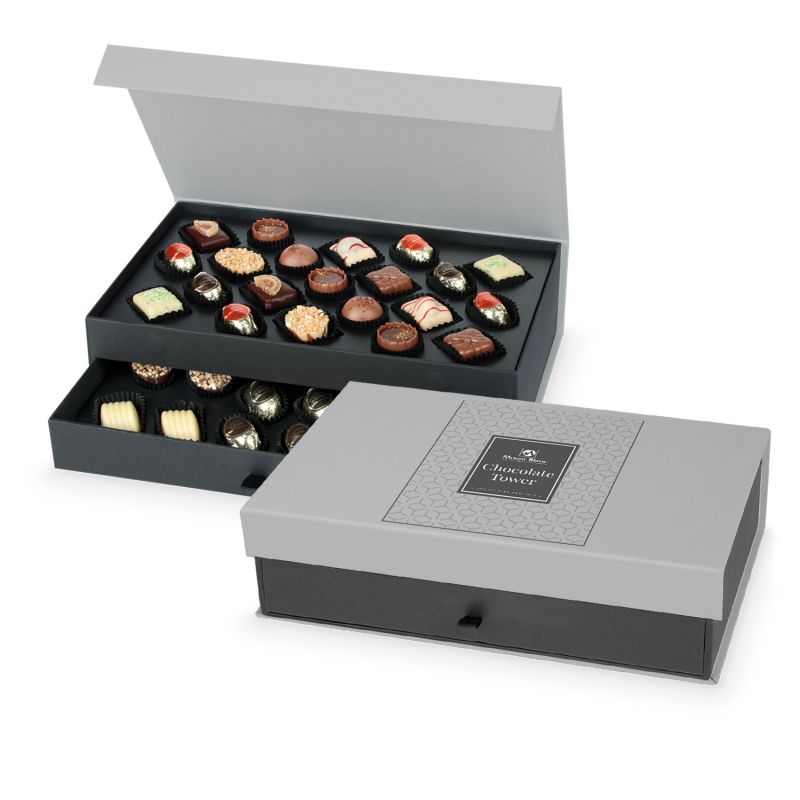Bombonierka Chocolate Tower Silver - MountBlanc - 1
