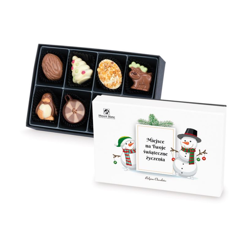 Bombonierka na Boże Narodzenie Premium White Mini z Twoimi życzeniami - MountBlanc - 2