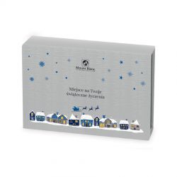 Czekoladki na Boże Narodzenie Chocolate Box Mini Silver z Twoimi życzeniami - MountBlanc - 2