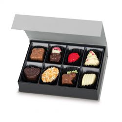 Czekoladki na Boże Narodzenie Chocolate Box Mini Silver z Twoimi życzeniami - MountBlanc - 3