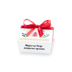 Czekoladki na Boże Narodzenie Christmas Mini Ballotin White no.2 z Twoimi życzeniami - MountBlanc - 2