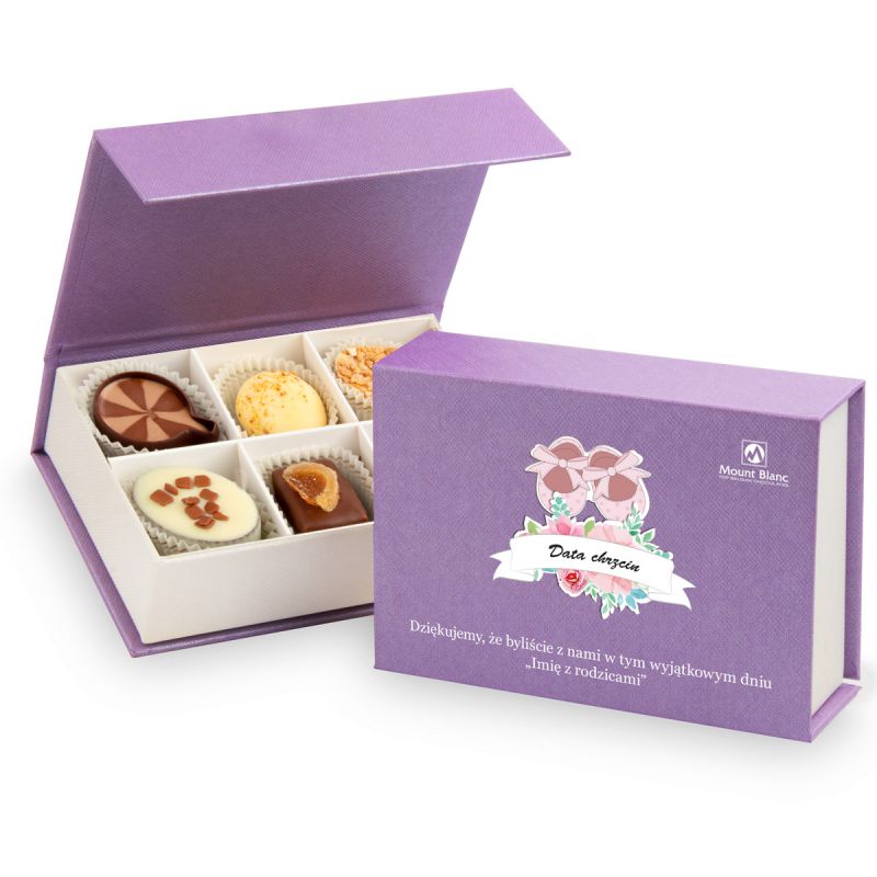 Podziękowania na chrzest Finesse Lavender z Twoim tekstem - MountBlanc - 2