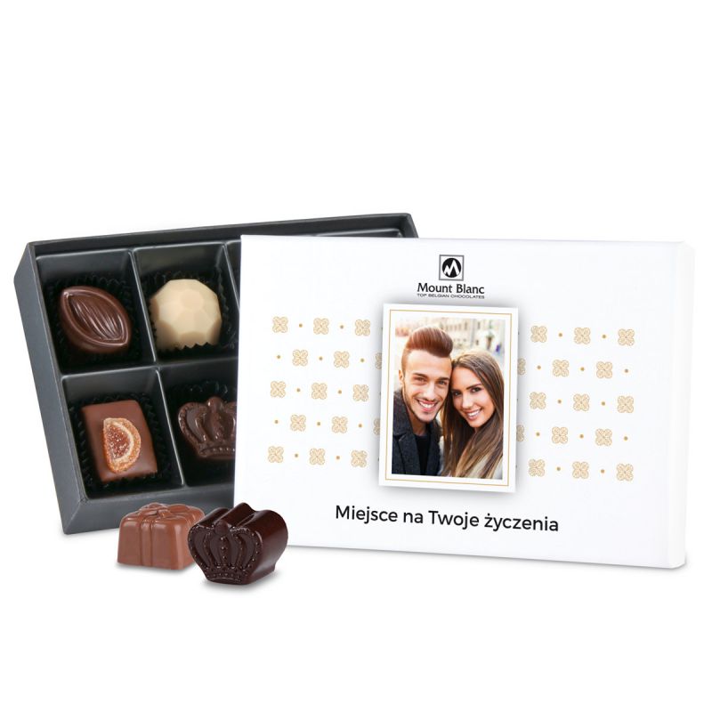 Pralinki Premium White Mini z Twoim zdjęciem i życzeniami - MountBlanc - 2