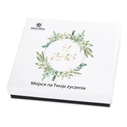 Bombonierka na komunię Premium z Twoimi życzeniami
