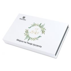 Prezent na komunię z Twoimi życzeniami Chocolate Box White