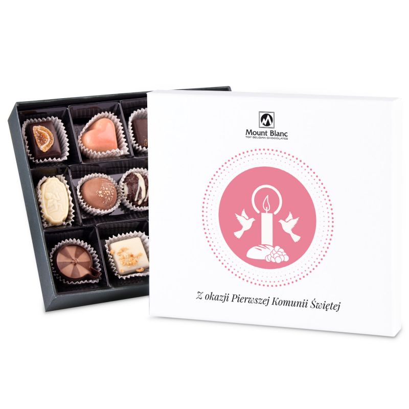 Bombonierka Premium White z okazji Pierwszej Komunii Świętej dla dziewczynki - MountBlanc - 2