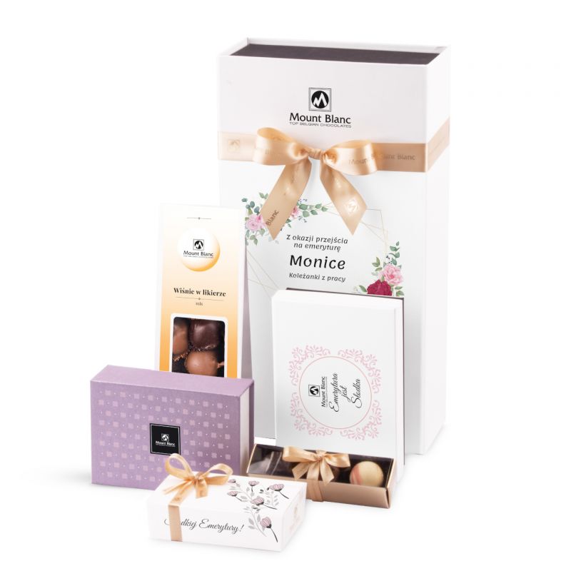 Zestaw dla emerytki Gift Box White no.1 z Twoimi życzeniami - MountBlanc - 2