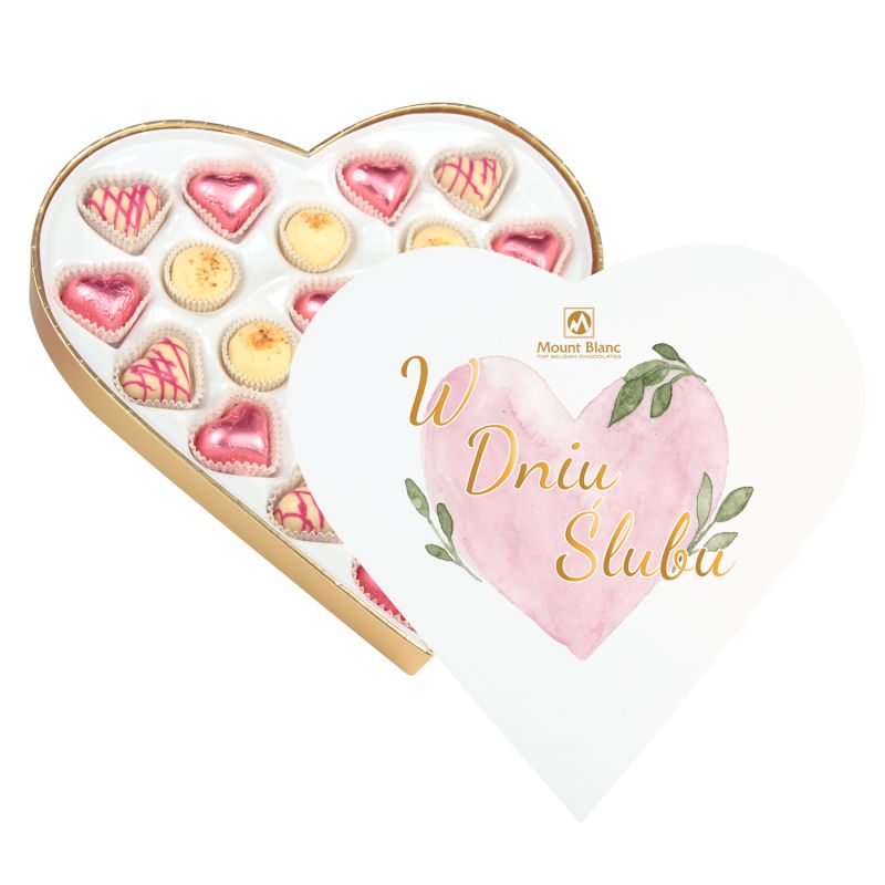 Bombonierka na ślub Sweet Heart White Maxi W Dniu Ślubu - MountBlanc - 1 Bombonierka na ślub Sweet Heart White Maxi W Dniu Ślubu - MountBlanc - 1
