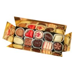 Czekoladki na podziękowanie dla gości Mini Ballotin White no.5 z Twoim tekstem - MountBlanc - 3