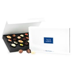 Bombonierka z logo firmy Chocolate Box White z nadrukiem - MountBlanc - 1