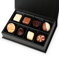 Prezent na urodziny dla mężczyzny Chocolate Box Mini Black z Twoim napisem