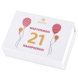 Czekoladki urodzinowe z Twoim napisem Finesse White - MountBlanc - 2